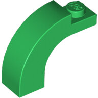 LEGO Green Brick, Arch 1 x 3 x 2 Curved Top 6005 - 4644085