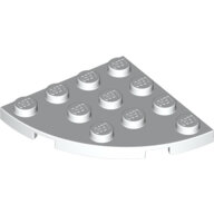LEGO White Plate, Round Corner 4 x 4 30565 - 4178429