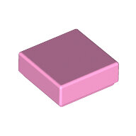LEGO Bright Pink Tile 1 x 1 with Groove (3070) 3070b - 6251940