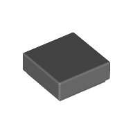 LEGO Dark Bluish Gray Tile 1 x 1 with Groove (3070) 3070b - 4210848