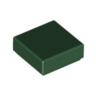 LEGO Dark Green Tile 1 x 1 with Groove (3070) 3070b - 6055171
