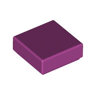 LEGO Magenta Tile 1 x 1 with Groove (3070) 3070b - 6099364
