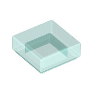 LEGO Trans-Light Blue Tile 1 x 1 with Groove (3070) 3070b - 6051921