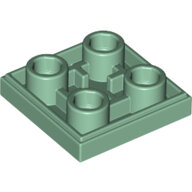 LEGO Sand Green Tile, Modified 2 x 2 Inverted 11203 - 6186828
