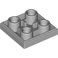 LEGO Light Bluish Gray Tile, Modified 2 x 2 Inverted 11203 - 6132886