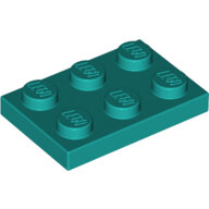 LEGO Dark Turquoise Plate 2 x 3 3021 - 6249417