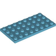 LEGO Medium Azure Plate 4 x 8 3035 - 6104130