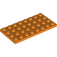 LEGO Orange Plate 4 x 8 3035 - 6096996