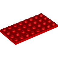 LEGO Red Plate 4 x 8 3035 - 303521