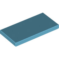 LEGO Medium Azure Tile 2 x 4 87079 - 6097042