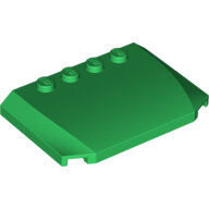LEGO Green Wedge 4 x 6 x 2/3 Triple Curved 52031 - 4503291