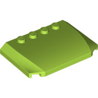 LEGO Lime Wedge 4 x 6 x 2/3 Triple Curved 52031 - 6146890