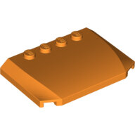LEGO Orange Wedge 4 x 6 x 2/3 Triple Curved 52031 - 4505118