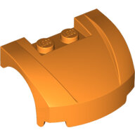 LEGO Orange Vehicle, Mudguard 3 x 4 x 1 2/3 Curved Front 98835 - 6016459