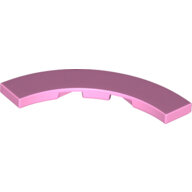 LEGO Bright Pink Tile, Round Corner 4 x 4 Macaroni Wide 27507 - 6213874