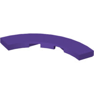 LEGO Dark Purple Tile, Round Corner 4 x 4 Macaroni Wide 27507 - 6199904