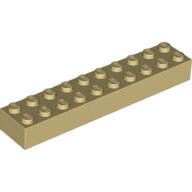 LEGO Tan Brick 2 x 10 3006 - 6294678