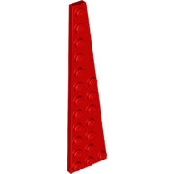 LEGO Red Wedge, Plate 12 x 3 Right 47398 - 6054538