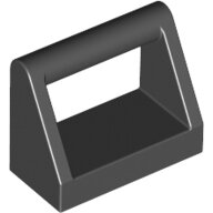 LEGO Black Tile, Modified 1 x 2 with Handle 2432 - 243226