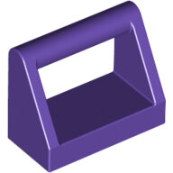 LEGO Dark Purple Tile, Modified 1 x 2 with Handle 2432 - 6139652