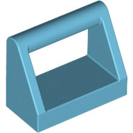 LEGO Medium Azure Tile, Modified 1 x 2 with Handle 2432 - 6121919