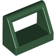 LEGO Dark Green Tile, Modified 1 x 2 with Handle 2432 - 6194487