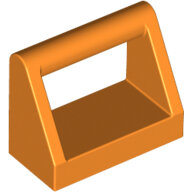 LEGO Orange Tile, Modified 1 x 2 with Handle 2432 - 6060855