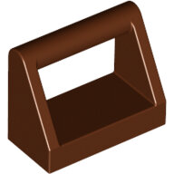 LEGO Reddish Brown Tile, Modified 1 x 2 with Handle 2432 - 4211219