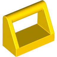 LEGO Yellow Tile, Modified 1 x 2 with Handle 2432 - 243224