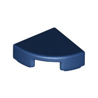 LEGO Dark Blue Tile, Round 1 x 1 Quarter 25269 - 6199890
