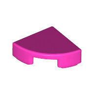 LEGO Dark Pink Tile, Round 1 x 1 Quarter 25269 - 6240462