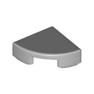 LEGO Light Bluish Gray Tile, Round 1 x 1 Quarter 25269 - 6176433