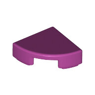 LEGO Magenta Tile, Round 1 x 1 Quarter 25269 - 6199889