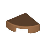 LEGO Medium Nougat Tile, Round 1 x 1 Quarter 25269 - 6248536