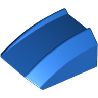 LEGO Blue Slope, Curved 2 x 2 Lip 30602 - 4171849