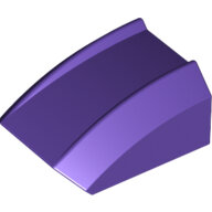 LEGO Dark Purple Slope, Curved 2 x 2 Lip 30602 - 4566523