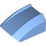 LEGO Medium Blue Slope, Curved 2 x 2 Lip 30602 - 4269879