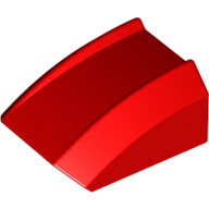 LEGO Red Slope, Curved 2 x 2 Lip 30602 - 4144413