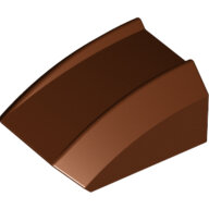 LEGO Reddish Brown Slope, Curved 2 x 2 Lip 30602 - 6037241
