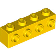 LEGO Yellow Brick, Modified 1 x 4 with 4 Studs on 1 Side 30414 - 4164073