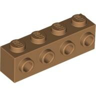 LEGO Medium Nougat Brick, Modified 1 x 4 with 4 Studs on 1 Side 30414 - 4569384