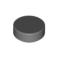 LEGO Dark Bluish Gray Tile, Round 1 x 1 98138 - 6284596