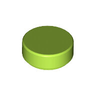 LEGO Lime Tile, Round 1 x 1 98138 - 6057878