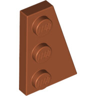 LEGO Dark Orange Wedge, Plate 3 x 2 Right 43722 - 6070136