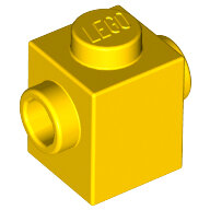 LEGO Yellow Brick, Modified 1 x 1 with Studs on 2 Sides, Opposite 47905 - 6137920
