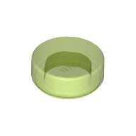 LEGO Trans-Bright Green Tile, Round 1 x 1 98138 - 6148244