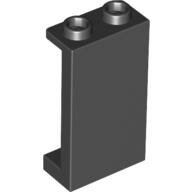 LEGO Black Panel 1 x 2 x 3 with Side Supports - Hollow Studs 87544 - 4614788