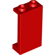 LEGO Red Panel 1 x 2 x 3 with Side Supports - Hollow Studs 87544 - 4655549