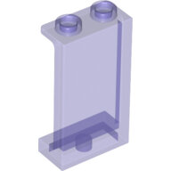 LEGO Trans-Purple Panel 1 x 2 x 3 with Side Supports - Hollow Studs 87544 - 6239390