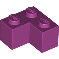 LEGO Magenta Brick 2 x 2 Corner 2357 - 6109979